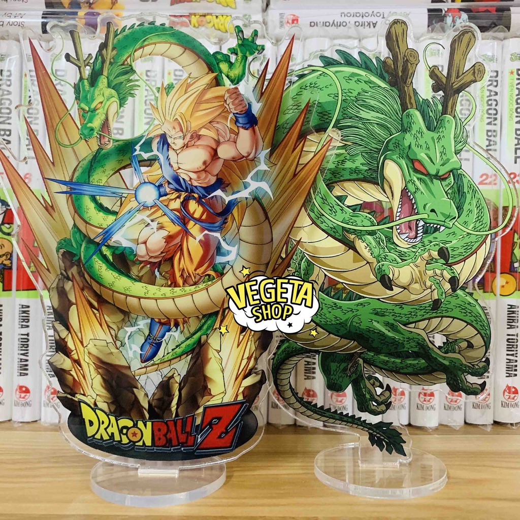 Mô Hình Tượng Standee Acrylic Mica 2 mặt - Dragon Ball Buu Frieza Cell Cụ rùa Rồng thần Goku SSJ3 Beerus Broly Gogeta