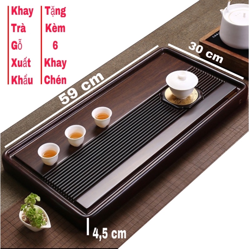 Khay trà gỗ cao cấp, khay trà xuất khẩu