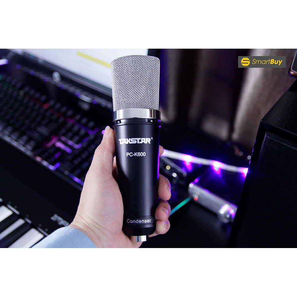 Mic Thu Âm Takstar PC K600 Hàng Loại 1 . Chuyên Dùng Hát Livestream , Thu Âm Với Chế Độ Lọc Tạp Âm Cực Tốt