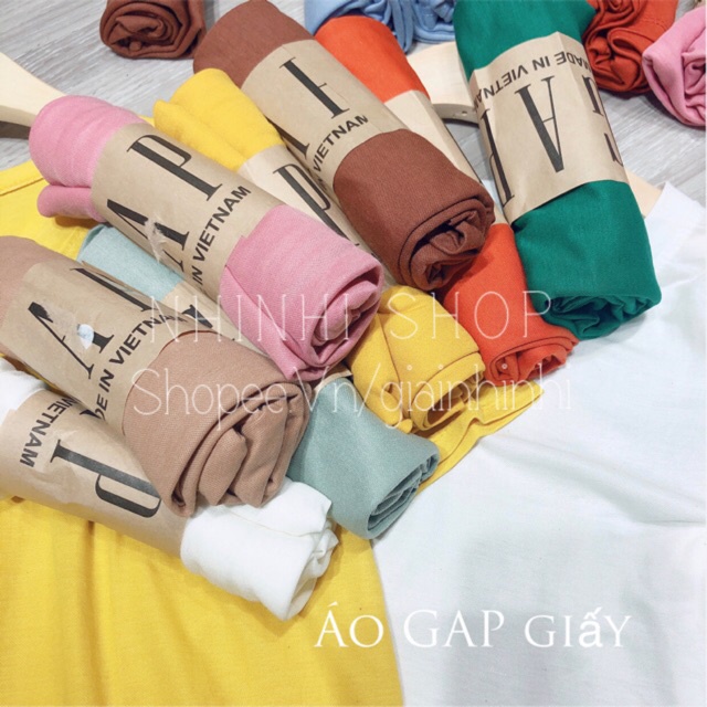 Áo phông áo thun giấy cổ tim nhiều màu chất giấy mịn mát mã AG01