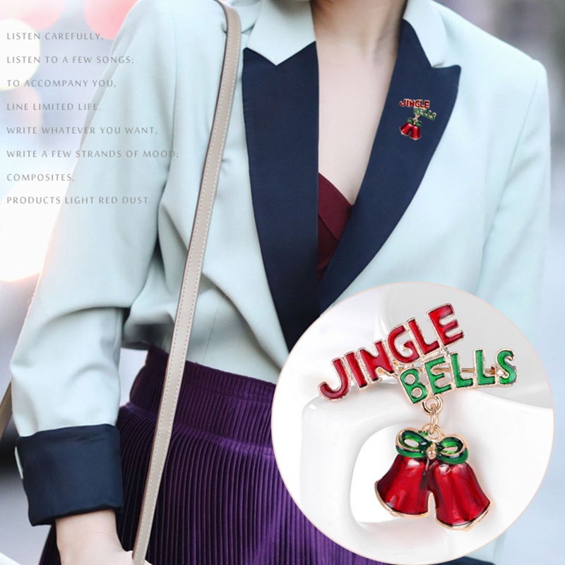 Ghim Cài Áo Hình Chuông Giáng Sinh Thời Trang