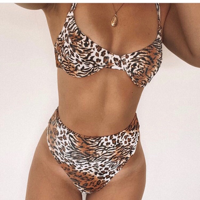 Set bikini hoạ tiết da báo | Shopee Việt Nam