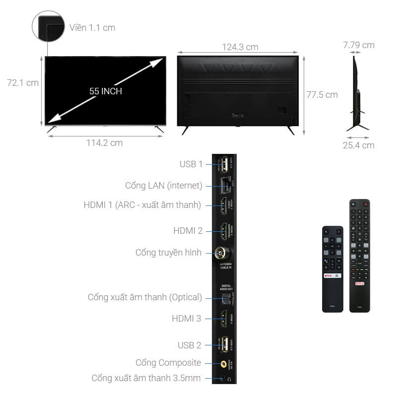 Tivi TCL Android 4K 55 inch L55P8