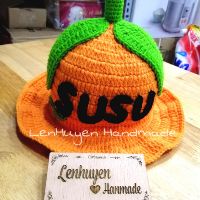Nón len handmade cho bé xinh