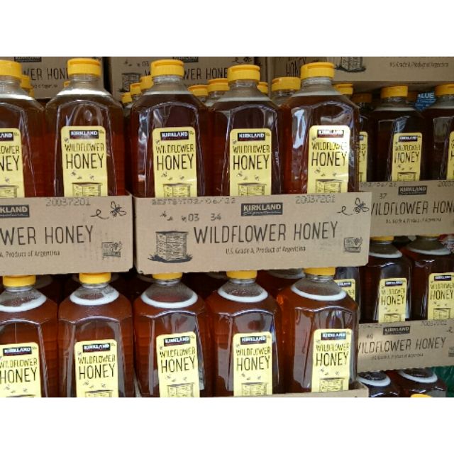 (Date 2023) Mật ong Kirkland wildflower honey chai 2.27kg