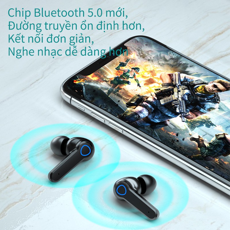 Tai nghe không dây thể thao kết nối Bluetooth 5.0 M19 TWS âm bass dành cho điện thoại Android iPhone thông dụng