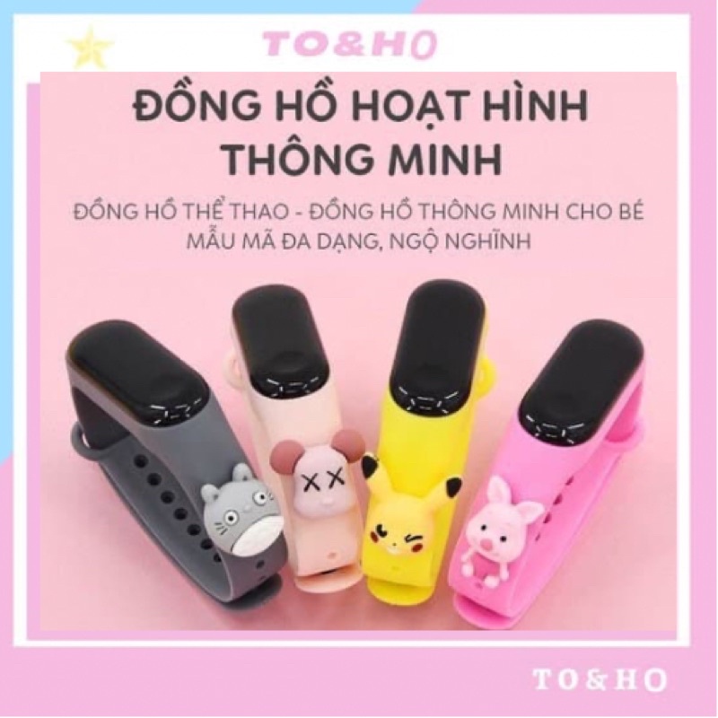 Đồng Hồ điện tử led nữ SBAO đính con vật đáng yêu Dùng Cho Bé Yêu Chống Nước sinh hoạ