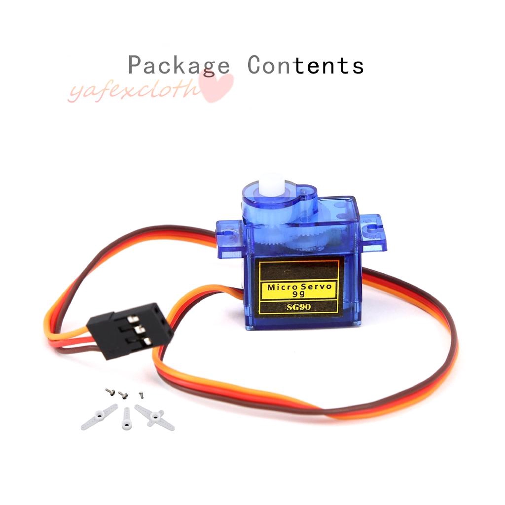 Động cơ micro servo 4.8V-6V SG90 bánh răng 9g cho máy bay điều khiển bền bỉ