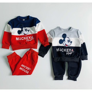 Bộ Mickey nỉ da cá tàu cao cấp bé yêu