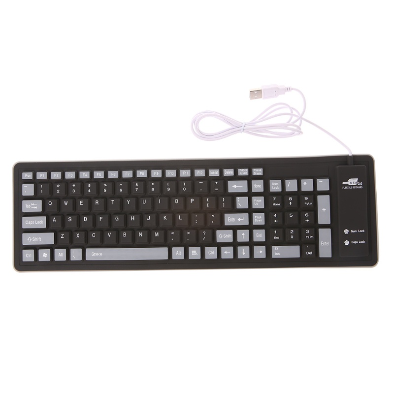 Bàn Phím Silicone Có Dây USB Gấp Gọn Linh Hoạt Cho PC Notebook