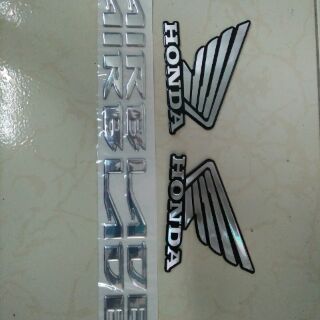 Bộ tem xe honda airblade mạ crôm