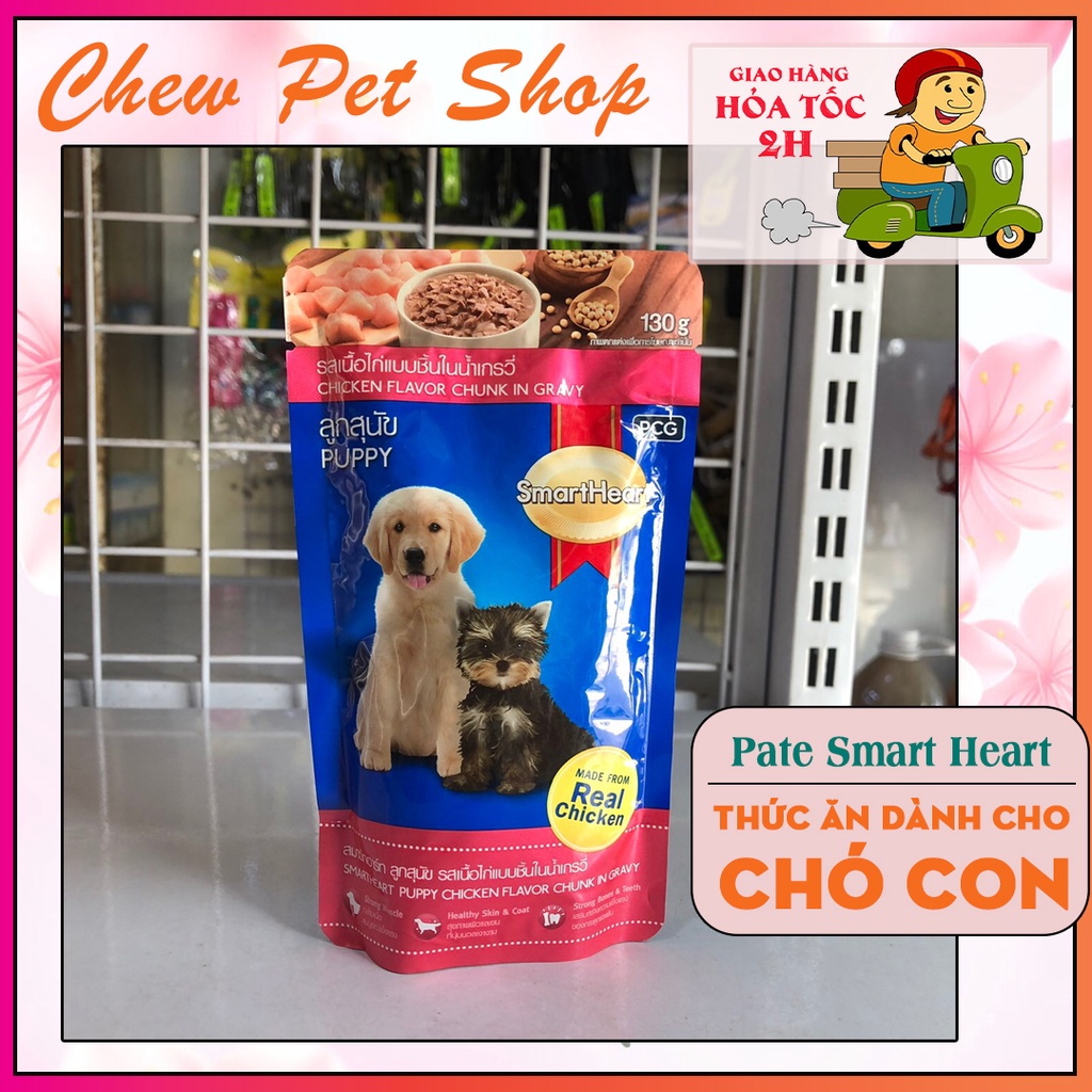 Pate cho chó con Smart Heart 130g
