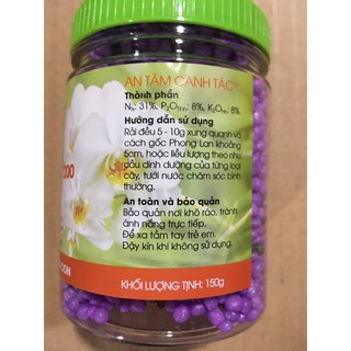 {GIÁ TẬN GỐC } Phân bón tan chậm RYNAN 200 (NPK 31-08-08) cho phong lan, kích mọc mầm - ra lá 150g