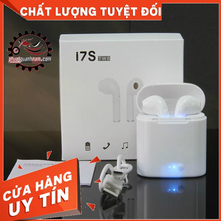 Tai nghe bluetooth không dây I7S cao cấp- công nghệ âm thanh 4.1 2019