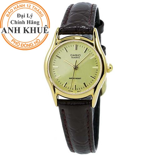 Đồng hồ nữ dây da Casio chính hãng Anh Khuê LTP-1094Q-9ARDF