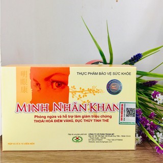 Minh nhãn khang giúp cho đôi mắt luôn khỏe đẹp