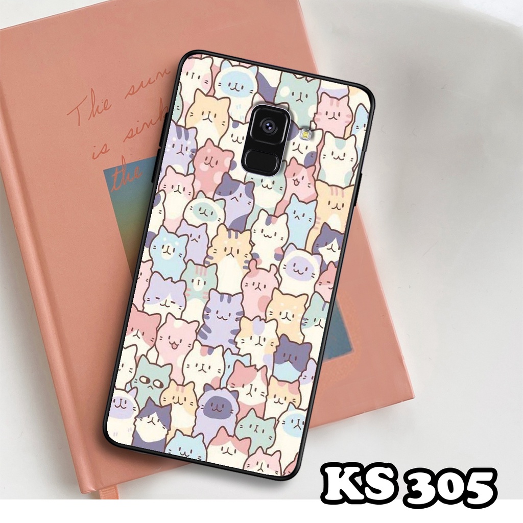 Ốp lưng Samsung A8 2018 - A8 Plus - A8 Star - Ốp Samsung in hình LoveCat - Chất liệu TPU siêu bền