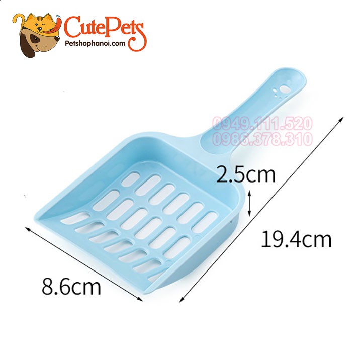 [Mã 159FMCGSALE giảm 8% đơn 500K] Xẻng xúc cát vệ sinh cho mèo - CutePets Phụ kiện thú cưng Pet Shop Hà Nội