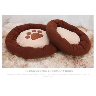 Đệm ổ tròn nỉ lót lông dành cho chó mèo