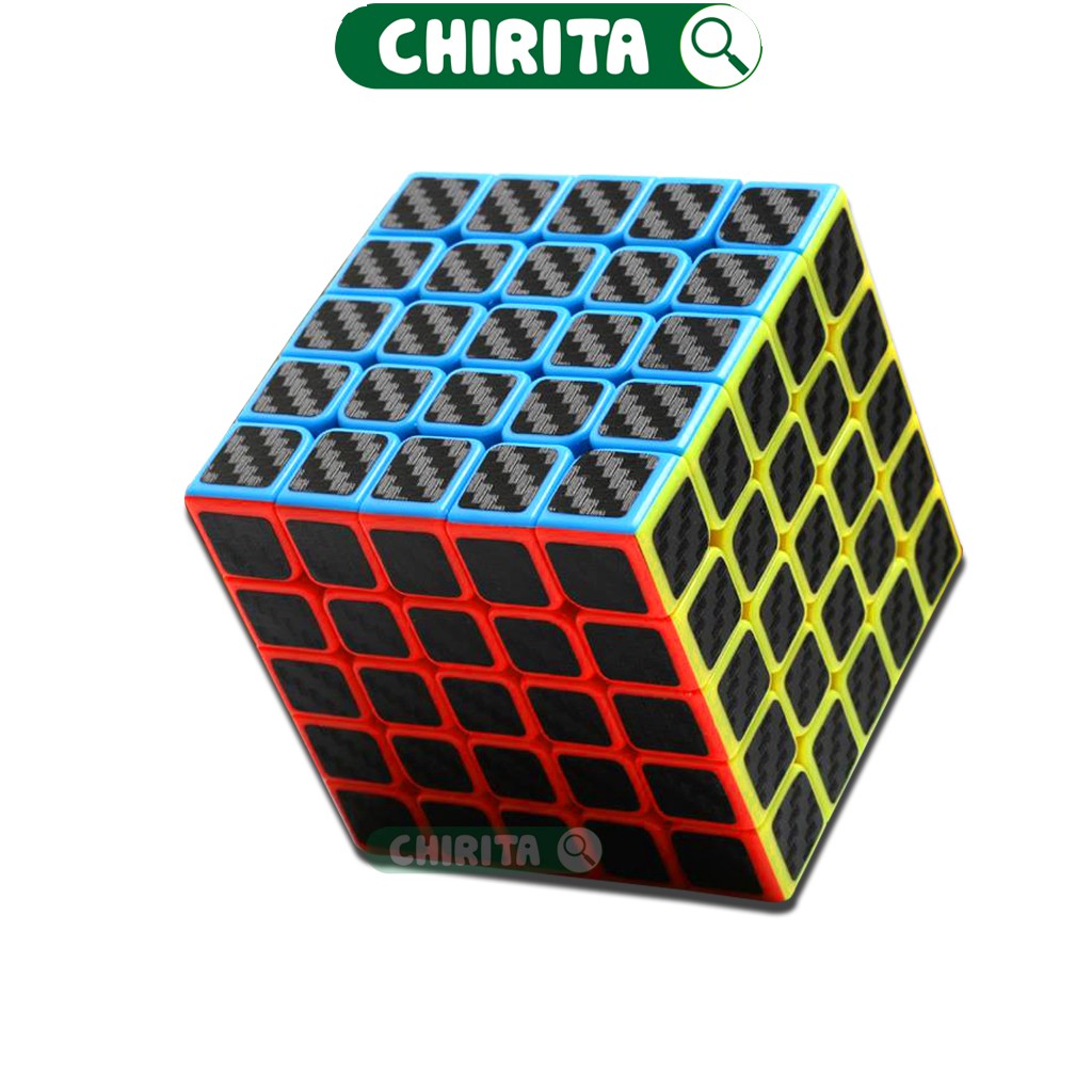 Rubik Cube 5x5 (VIỀN MÀU) Loại Tốt NO.8923 - Rubik Xoay Trơn Mượt Đồ Chơi Trẻ Em CHIRITA (shop có bán rubik 3x3..)