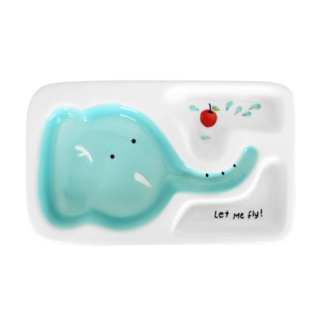 Khay sứ ăn dặm cho bé hình thú