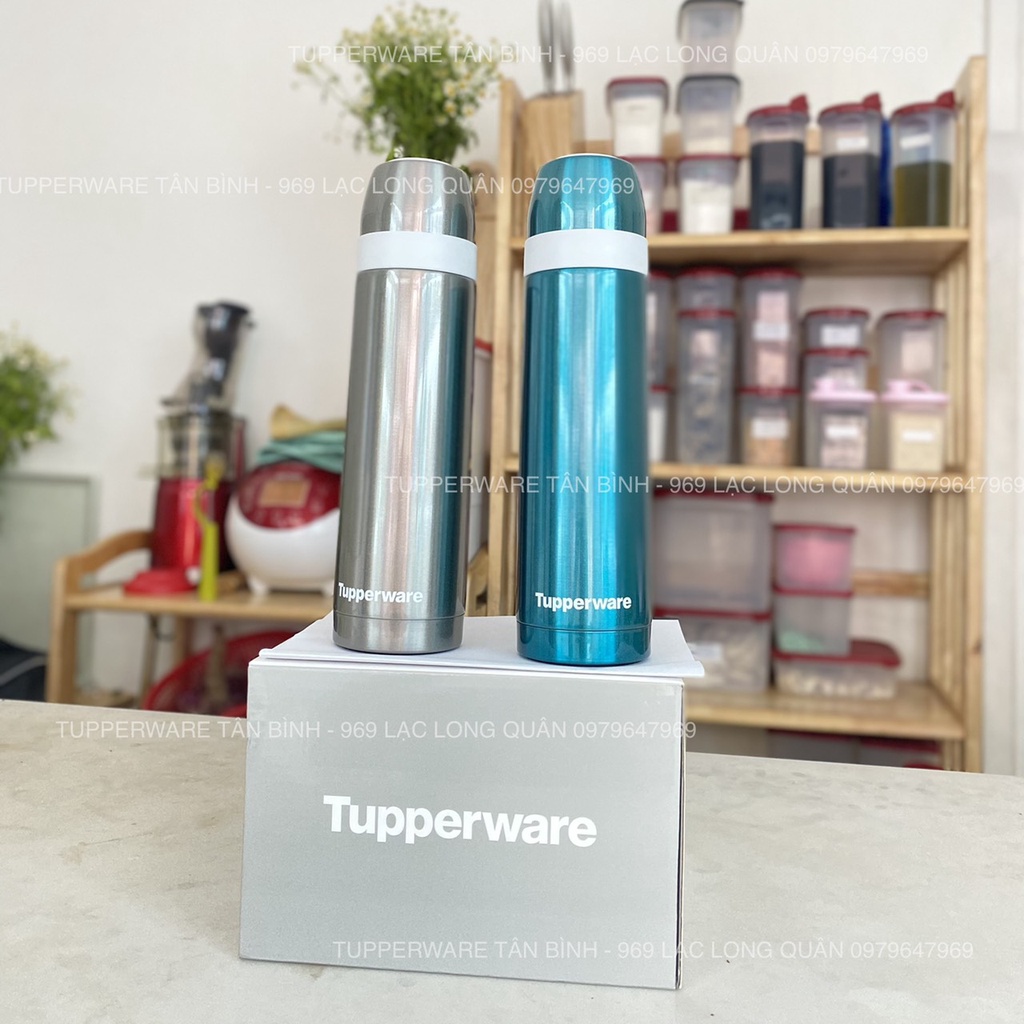 Bình giữ nhiệt Thermos Sparkling 500ml tặng 1 túi đựng bình-Tupperware Lạc Long Quân ( sản phẩm có mã check chính hãng)