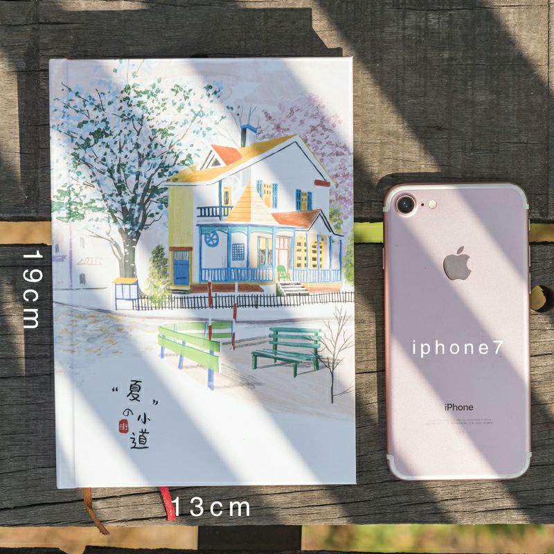 Sổ tay nhật kí nhẹ nhàng phòng cách Nhật Bản