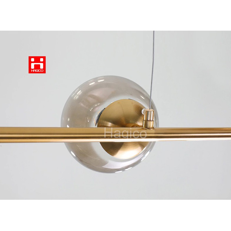 Đèn thả trang trí gắn trần bàn ăn chao thuỷ tinh VRG0220 tặng bóng led