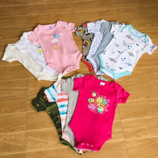 SET 5 BODY CHIP CỘC TAY Bodysuits BÉ TRAI/GÁI 0-18 tháng