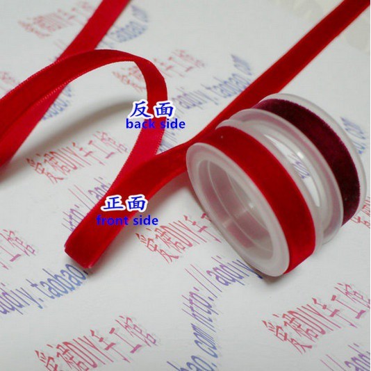 Cuộn dây ruy băng nhung mềm thoải mái kích thước 5 yards 3/8&quot; 10mm dùng làm đồ trang sức thủ công tiện lợi