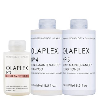 [Có bán lẻ] Dầu gội, dầu xả và kem xả khô Olaplex No4, No.5 và No6 250ml giúp hàn gắn liên kết lưu huỳnh, giảm gãy rụng