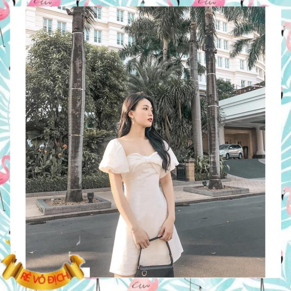 Đầm đi tiệc, đi chơi rớt vai nơ ngực xinh xắn Pupu Dress | BigBuy360 - bigbuy360.vn