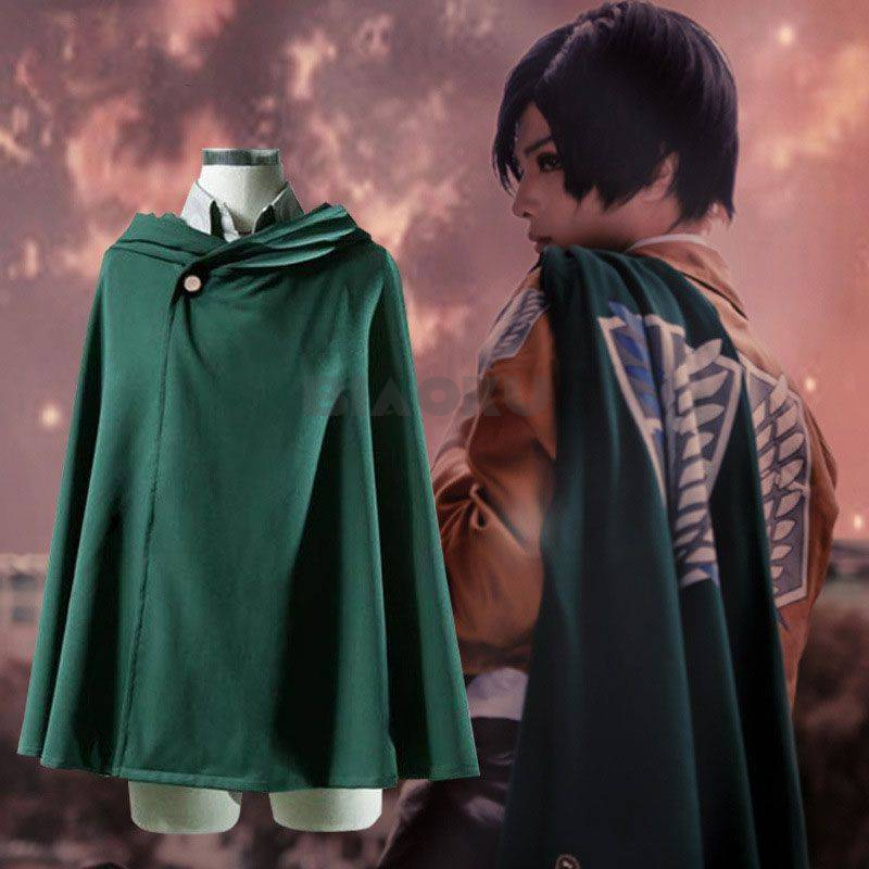 Áo Choàng Hóa Trang Nhân Vật MIKASA Hoạt Hình Attack On Titan