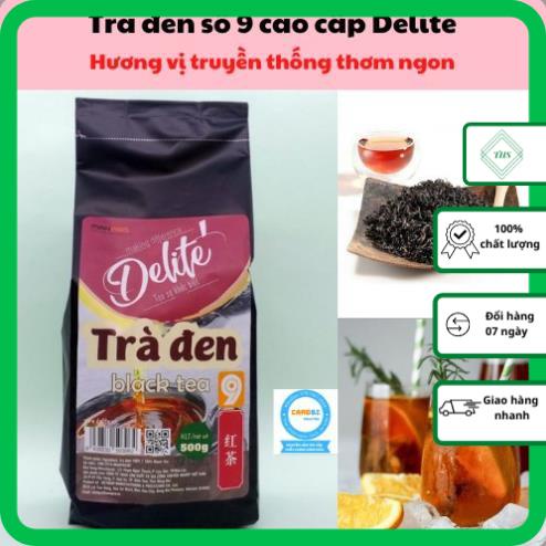 Trà đen số 9 CAO CẤP DELITE 500g _ Hàng Chất Lượng Đủ Chuẩn Xuất Khẩu - Nguyên liệu trà sữa hảo hạng