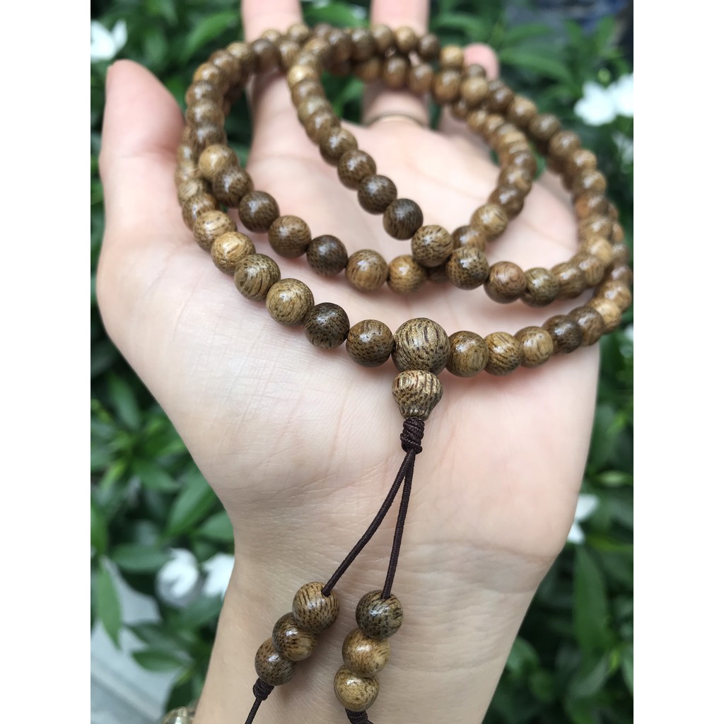 Vòng Tay Chuỗi Hạt Trầm Hương 6mm 108 hạt HANMYNGHE