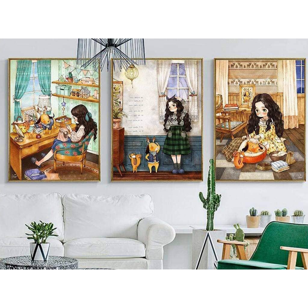 Z z00200 tranh treo tường phòng Baby