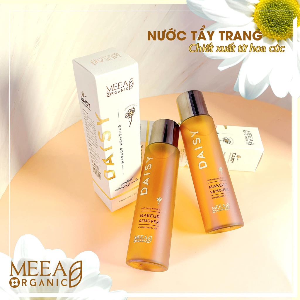 Nước tẩy trang daisy hoa cúc meea organic chai 150ml tẩy trang daisy meea organic hàng chính hãng