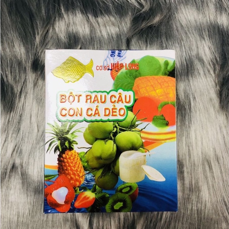 Combo 3 gói bột rau câu con cá dẻo gói 10g, NGỌC HIỂN FOODY