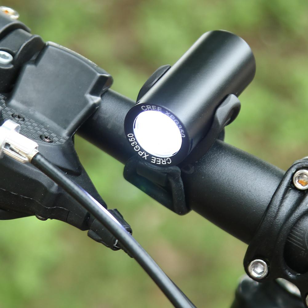 Đèn LED xe đạp mini sạc USB chống thấm nước