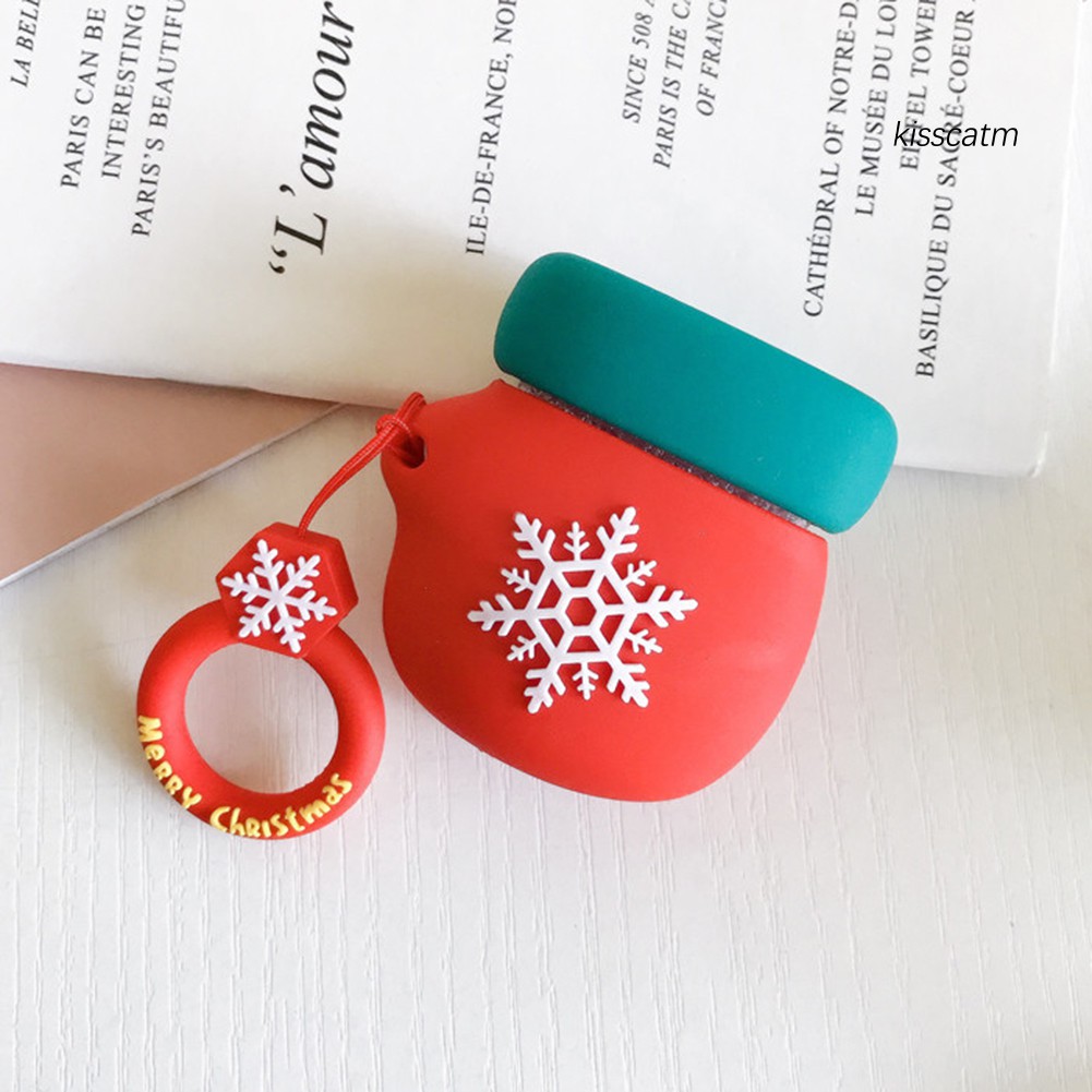 Vỏ Bảo Vệ Hộp Sạc Tai Nghe Airpods 1 / 2 Hình Ông Già Noel / Bánh Gừng / Bánh Quy / Cây Thông Noel Dễ Thương