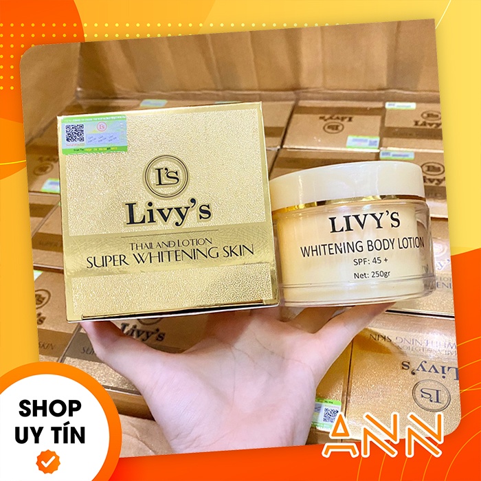 [Chính hãng] Kem body dưỡng trắng da Livy's Thái Lan - Whitening body Lotion Livy's - 8850094077776