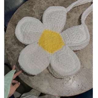 Túi len bông hoa cúc - Flower bloom bag - Ảnh thật 🌼