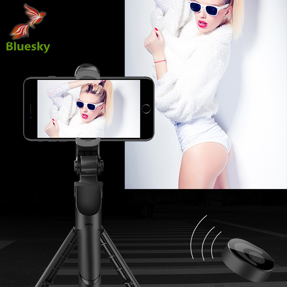 Gậy Chụp Ảnh Selfie Xoay 360 Độ Kết Nối Bluetooth Cho Điện Thoại