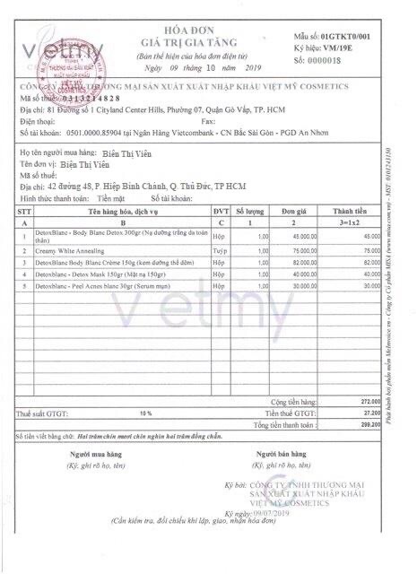 Serum nám Detox Blanc số 12