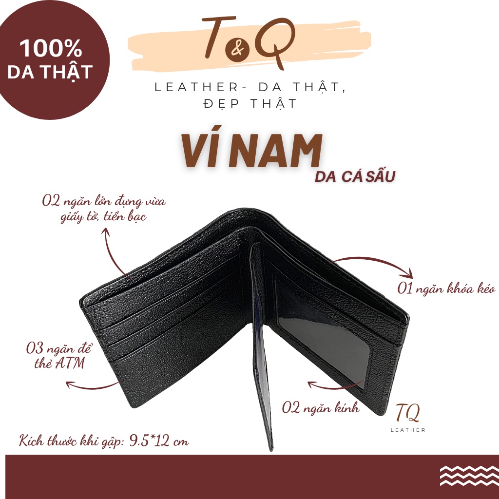 Ví Nam Da Cá Sấu Thật 100% Sang Trọng, Bền, Đẹp, Nhiều Màu, Có Thể Chọn Theo Phong Thủy Người Sử Dụng - T&amp;Q Leather
