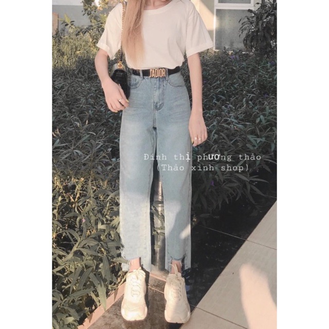 Quần baggy jean gấu rách lỗ, hình thật 100%, mã BN301 | BigBuy360 - bigbuy360.vn