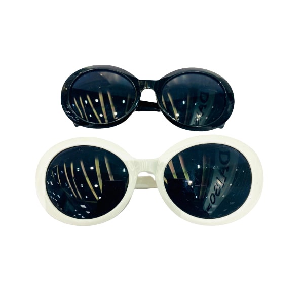 Daiso Kính mát hình Oval phong cách thập niên năm 90