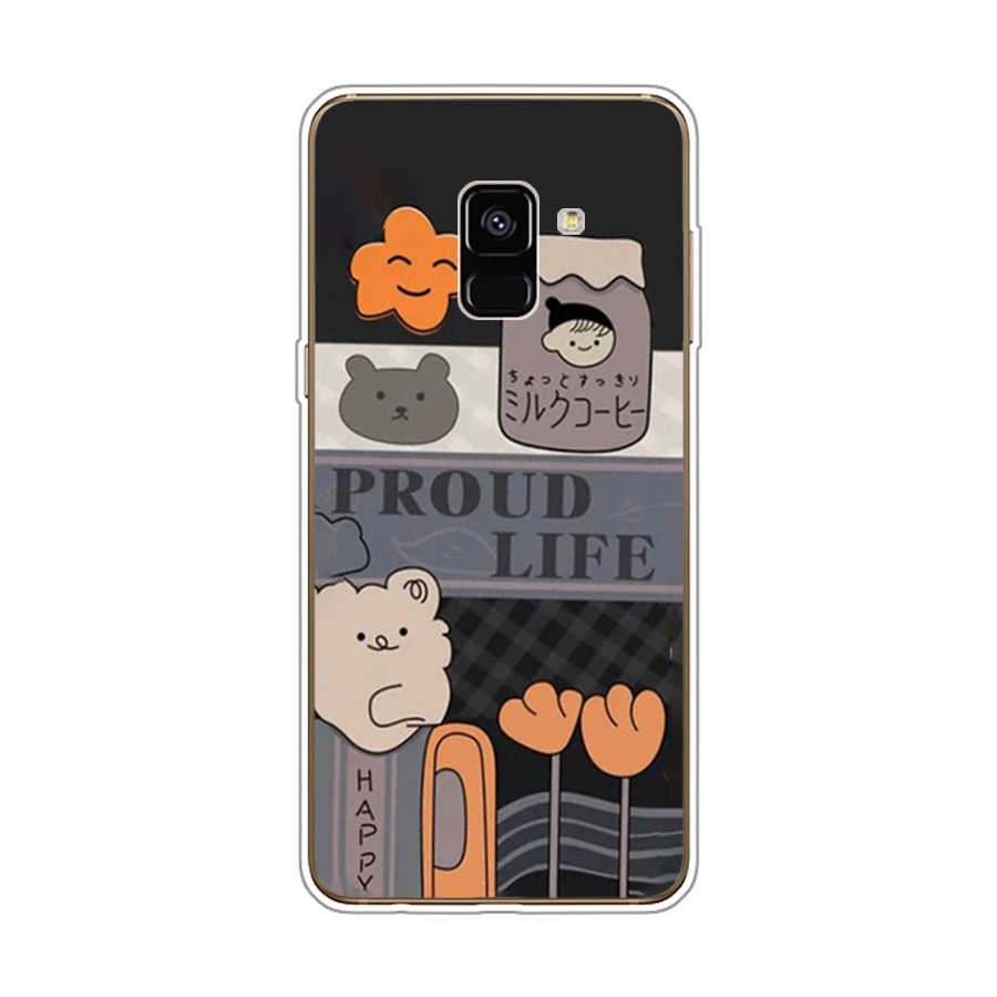 Ốp Điện Thoại TPU Dẻo In Họa Tiết Độc Đáo Thời Trang Cho Samsung Galaxy A8 plus 2018 A6 2018 plus