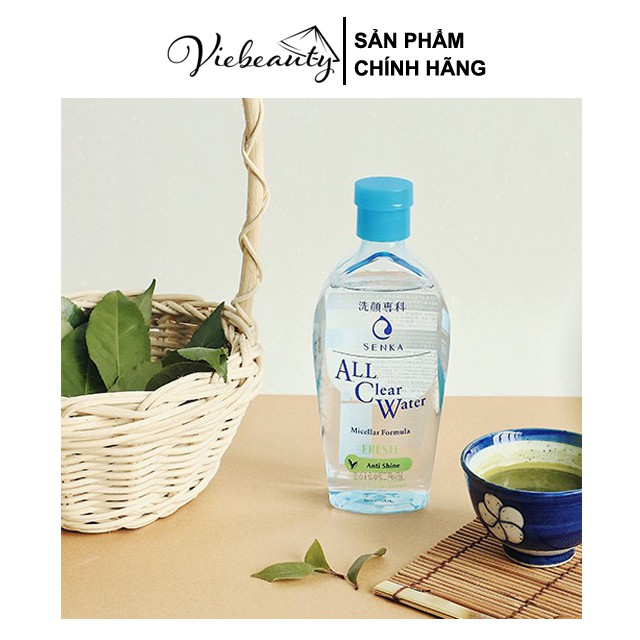 Nước Tẩy Trang Không Cồn Cho Da Dầu Mụn Senka All Clear Water Micellar Formula Fresh 230ml - Khongcoson | BigBuy360 - bigbuy360.vn