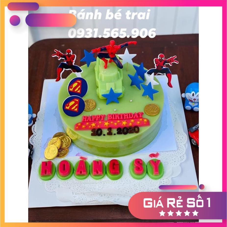 Set 20 thẻ cắm Siêu nhân anh hùng, người nhện / Người đẹp bằng giấy 11.5cm cắm bánh sinh nhật rau câu, bánh kem